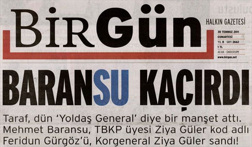 Baransu kaçırdı