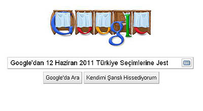 Googledan 2011 seçimlerine jest