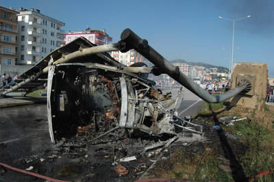 Giresunda feci kaza Yanarak can verdiler