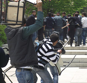 Ülkücüler solcu öğrencilere saldırdı: 1 yaralı