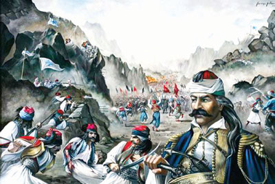 Yunanistanda Osmanlı isyanı