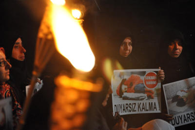 Evsizler için sabahladılar..