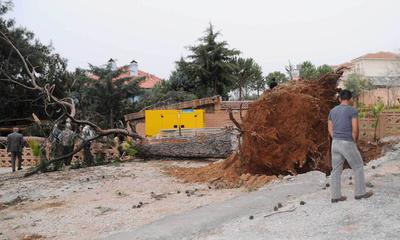 Fethiye fırtınaya teslim oldu