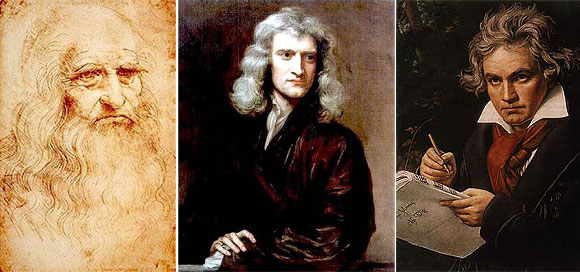 Da Vinci, Newton ve Beethovenın bilinmeyenleri
