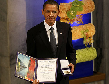 Ve Obama Nobeli aldı...