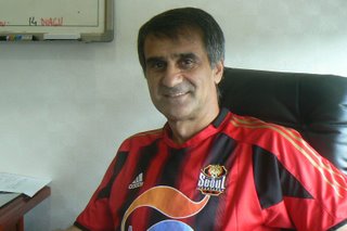 Güneşin Seoulu Güney Kore ligi finalinde