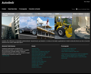 Autodeskten Türkçe site