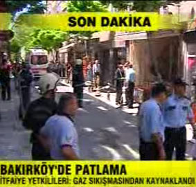 Bakırköyde patlama: 3 yaralı