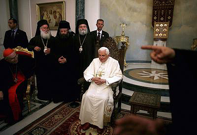 Papa Ortodoks ayinine katıldı