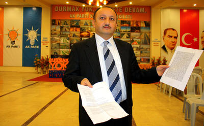 AKPli Çetinkayaya suç örgütü üyesi suçlaması