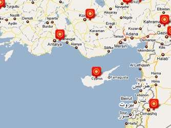 Tek parça Kıbrıs haritasına Köşk açıklaması