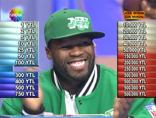 50 Cent eşittir 30 bin YTL
