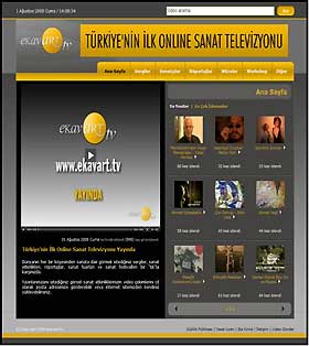 Türkiyenin ilk online sanat TVsi yayında