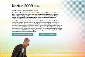 Nortonun 2009 betaları erişime hazır