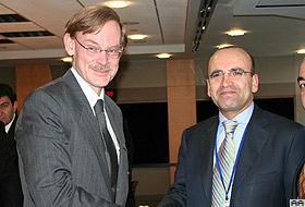 Şimşek Zoellick ile bir araya geldi
