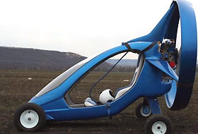 Karada havada ve suda gidebilen araç