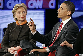 Clinton ve Obama birbirine girdi