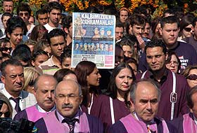 Üniversitelerden teröre karşı eylem