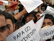İstanbulda Papa protestosu