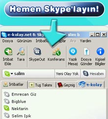Skype, E-kolay.net ile Türkiyede