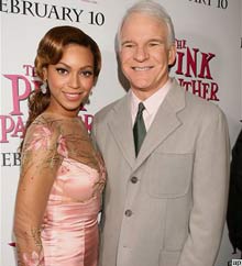 Beyonce ve Steve Martin The Pink Pantherda