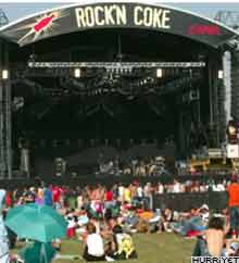 Rockn Coke Festivali başladı