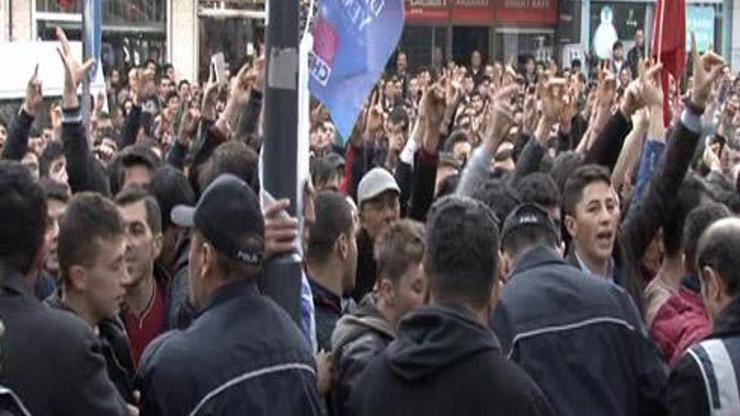 Aksarayda HDP binasına saldırı girişimi