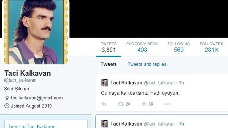 Taci Kalkavan hesabı kapatılıyor