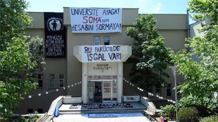 İTÜ Maden Fakültesinde işgal 3. gününde