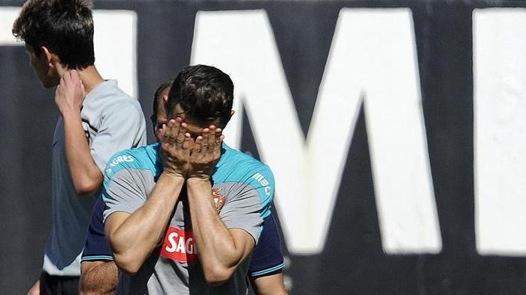 Cristiano Ronaldo antrenmanı terk etti