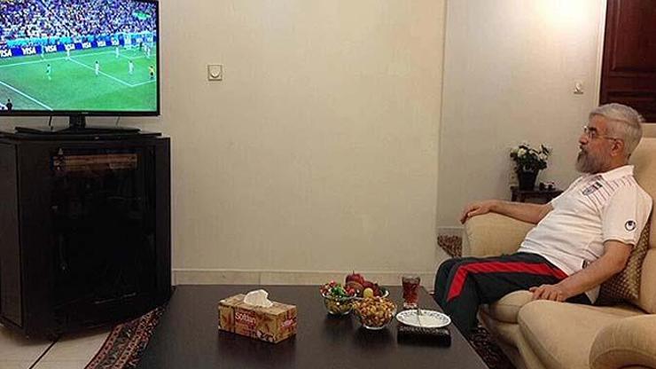 İran Cumhurbaşkanı Ruhaninin salonda maç keyfi