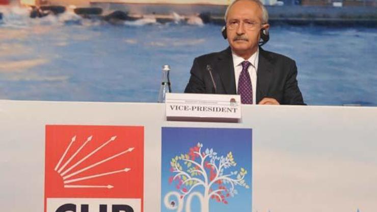 Kılıçdaroğlu, Sosyalist Enternasyonalin açılışında konuştu