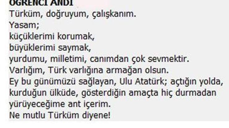 Ve Andımız resmen kalktı