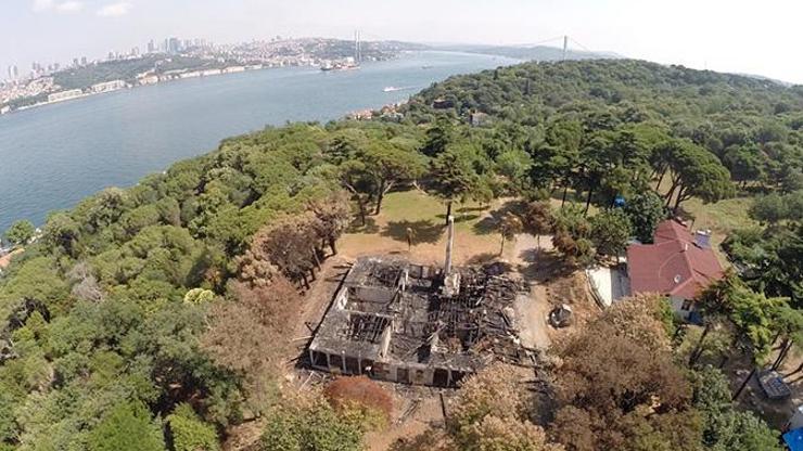 İtfaiyeye göre Hüseyin Avni Paşa Köşkünü kül edecek bir unsur yok