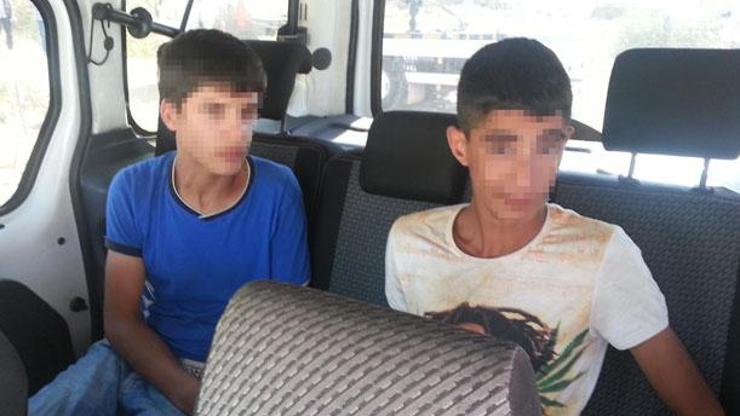 Çalıntı otomobille kazan yapan 3 çocuk yakalandı