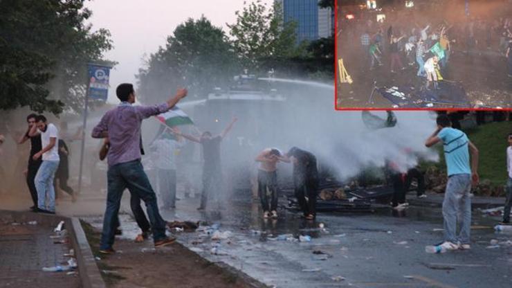 İsrail protestosuna müdahale