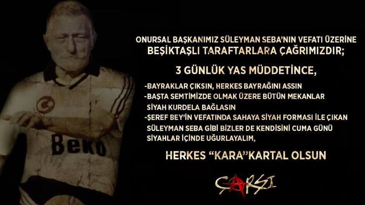 Çarşı 3 günlük yas ilan etti