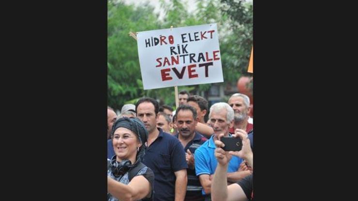 Arhavide bu kez de HESlere evet eylemi