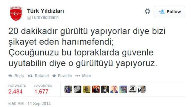 Türk Yıldızları, şikayetçiye böyle yanıt verdi