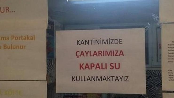 Sağlık Bakanlığı kantininde şebeke suyu kullanmıyor