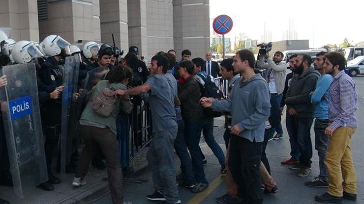 Adliyede polis müdahalesi...