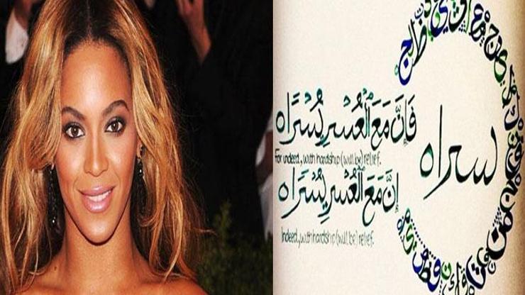 Beyonce Kuran’dan alıntı yaptı