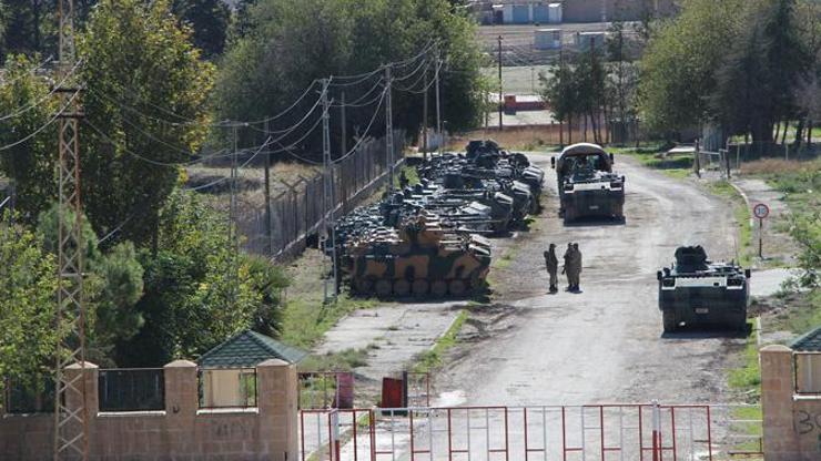 Nusaybinde sınıra tanklar yerleştirildi