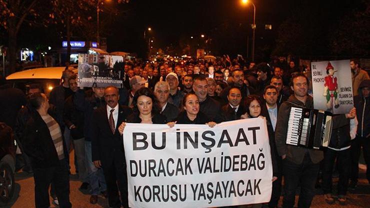 1500 kişi Validebağ için yürüdü