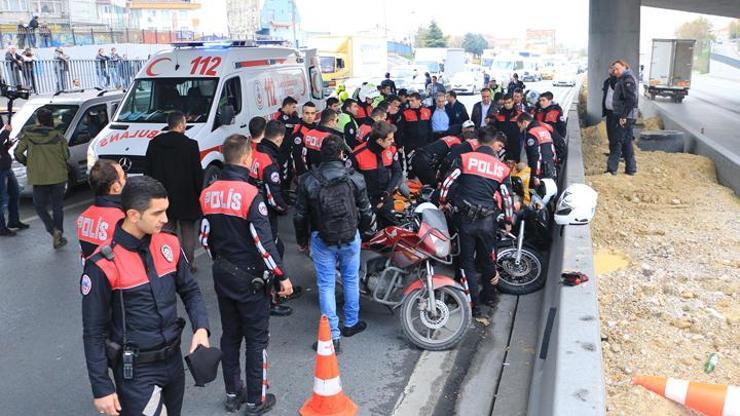 Otomobili durdurmak isteyen polise çarpıp kaçtılar