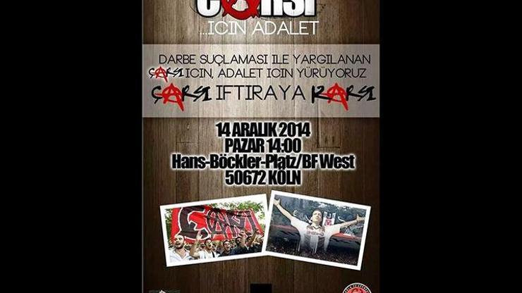 Almanyada Çarşı iftiraya karşı mitingi