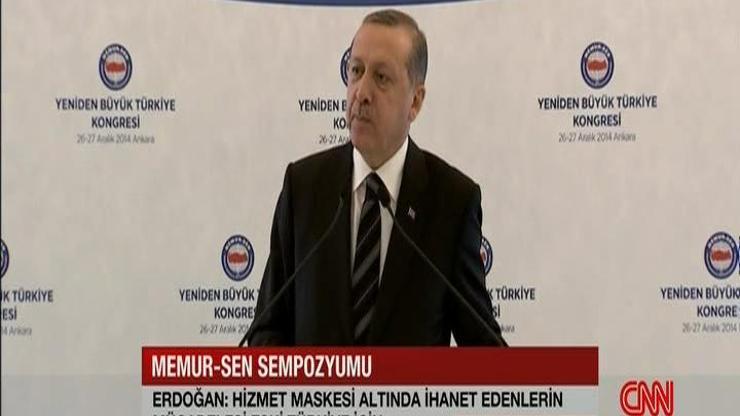 Cumhurbaşkanı Erdoğan Memur-Sen Sempozyumunda konuştu