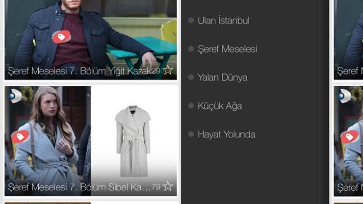Kanal D dizilerindeki ürünler Ekranda uygulamasında