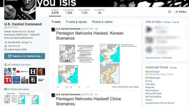 IŞİD CENTCOMu hackledi