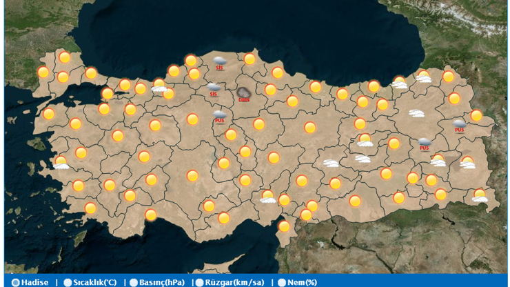Meteorolojiden hava durumu uyarısı: Nem oranı yükseliyor